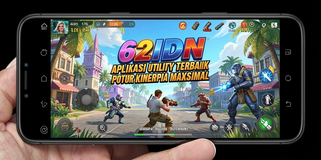 Tampilan screenshot utama 62IDN menunjukkan fitur Utility yang mudah digunakan.