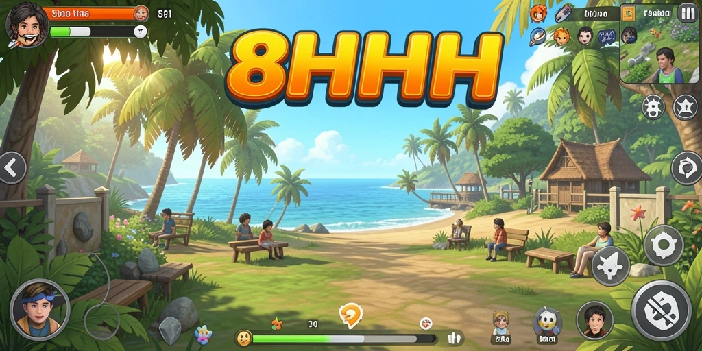 Screenshot gameplay 8HHH yang menunjukkan tantangan yang menarik.