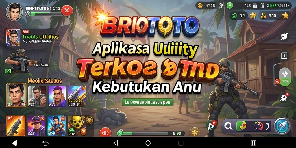 Tampilan utama BRIOTOTO dengan fitur-fitur Utility yang lengkap.