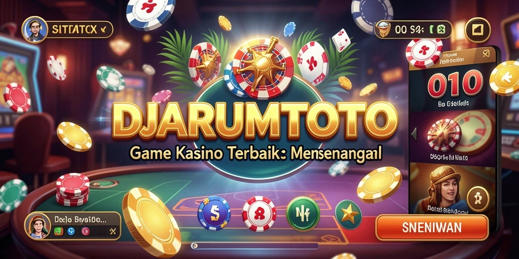 Tampilan menarik dan menyenangkan dari gameplay Kasino DJARUMTOTO.