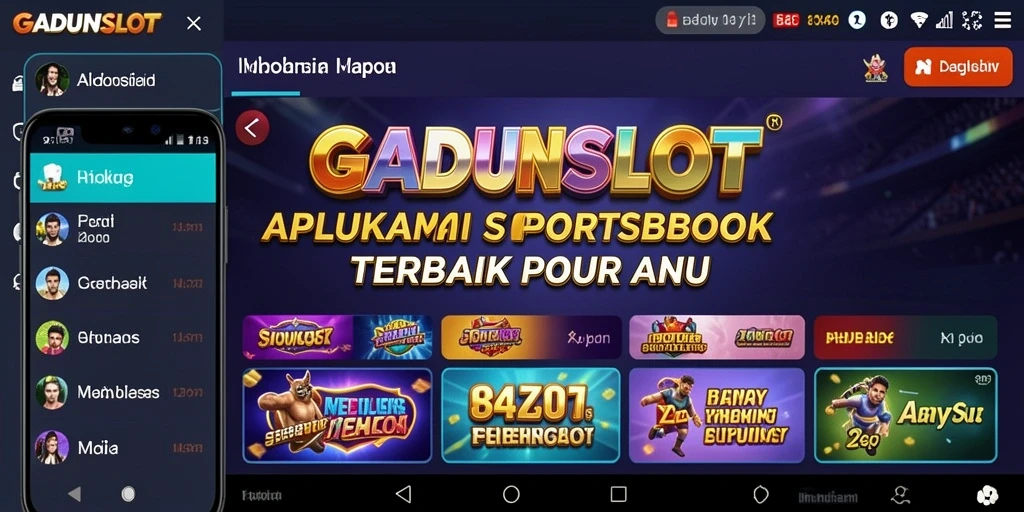 Tampilan menarik dan interaktif dari gameplay Sportsbook GADUNSLOT.