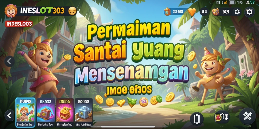 Tampilan gameplay INDESLOT303 yang menarik dengan grafis cerah.