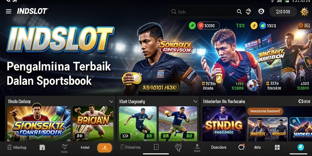 Tampilan gameplay menarik dari aplikasi Sportsbook INDSLOT.