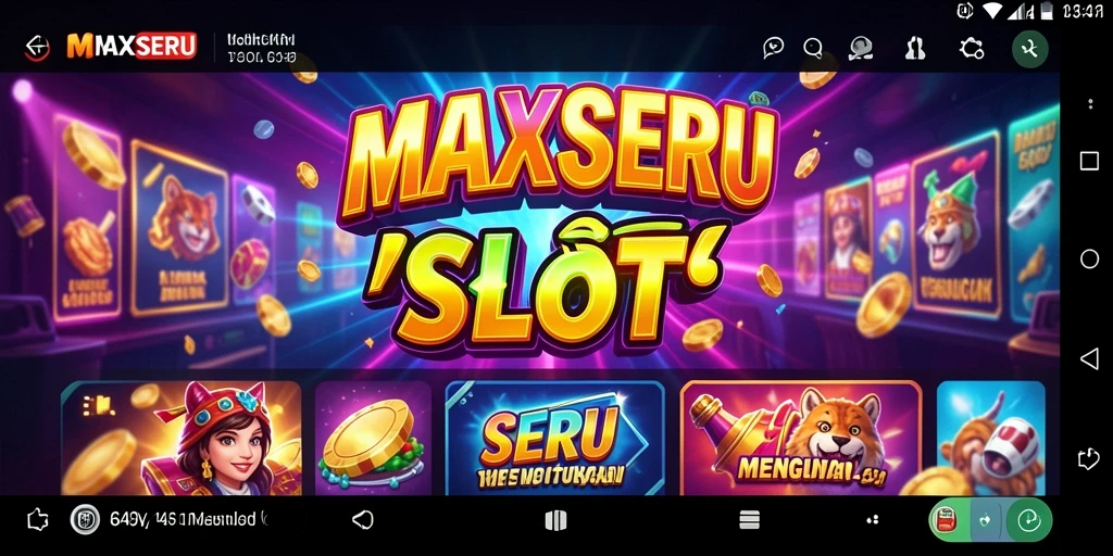 Tangkapan layar menunjukkan gameplay slot yang menarik di MAXSERU.