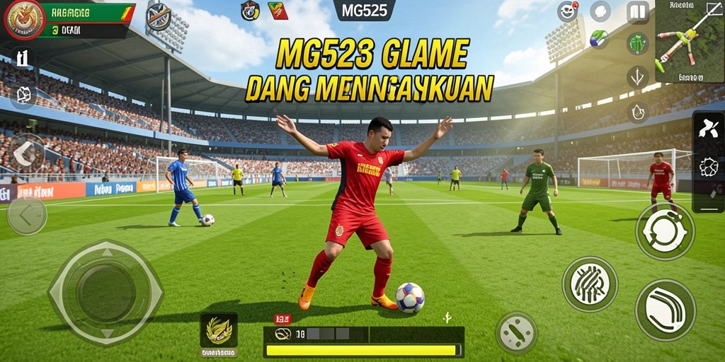 Gameplay MG525 menampilkan serunya pertandingan olahraga virtual.