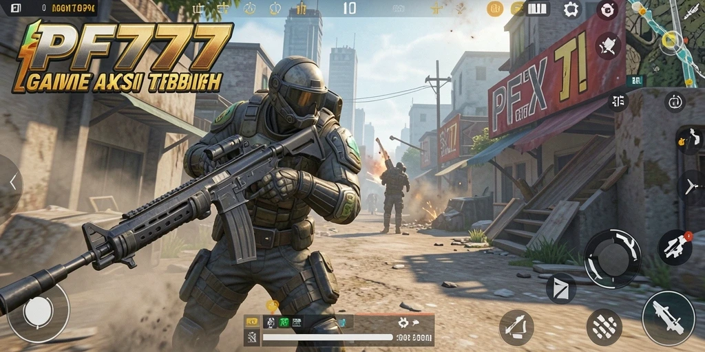 Gameplay seru PF777 dengan aksi tembak-menembak yang mendebarkan.