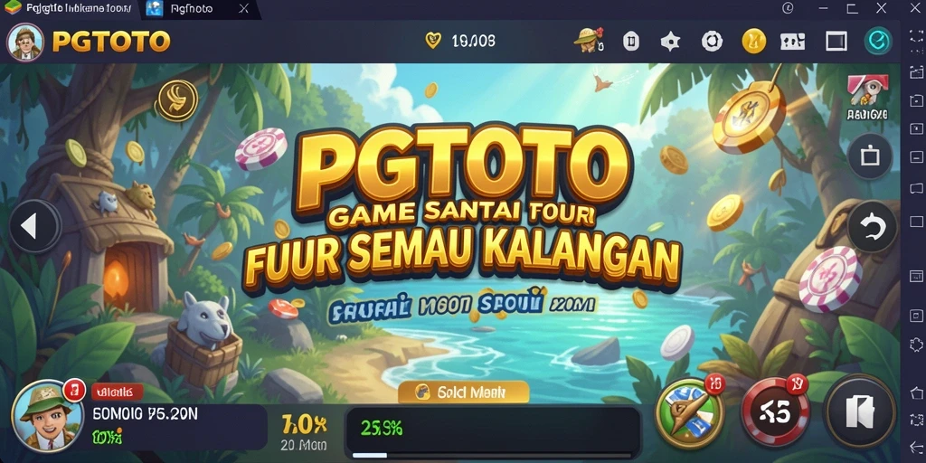 Tampilan gameplay PGTOTO yang ceria dan menarik.