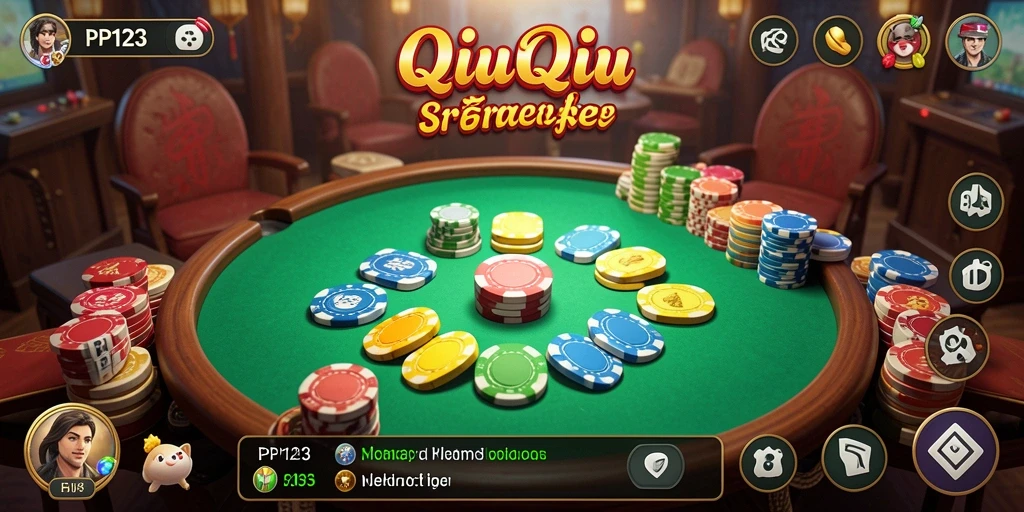 Gameplay PP123 yang seru dalam QiuQiu.
