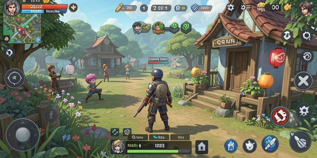 Screenshot gameplay <strong>QQ222</strong> menampilkan petualangan seru di dunia Open World.