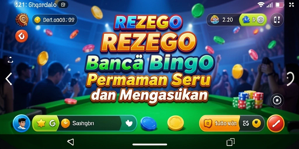 Screenshot utama REZEGO menampilkan gameplay Bingo yang mendebarkan.