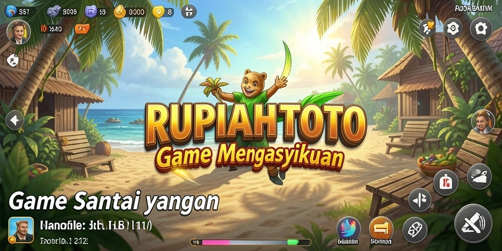 Tampilan gameplay menarik RUPIAHTOTO dengan desain cerah.