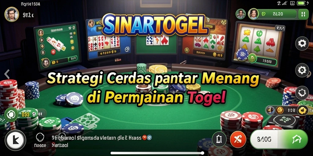 Tampilan screenshot game strategi SINARTOGEL yang menampilkan analisis pola angka.