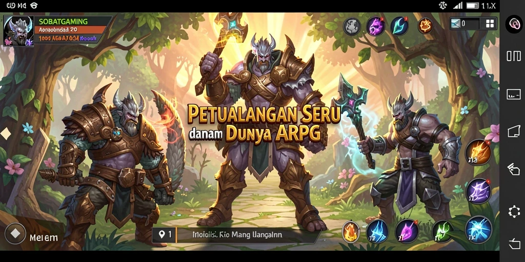 Tampilan gameplay ARPG yang penuh aksi dan seru.