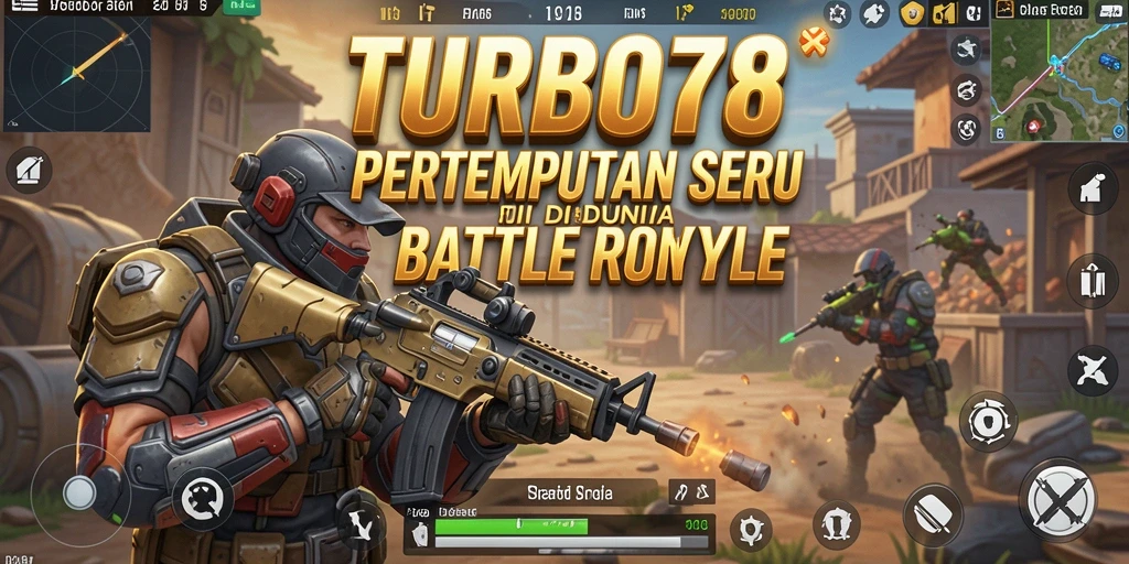 Tampilan gameplay TURBO78 yang penuh aksi dalam mode Battle Royale.