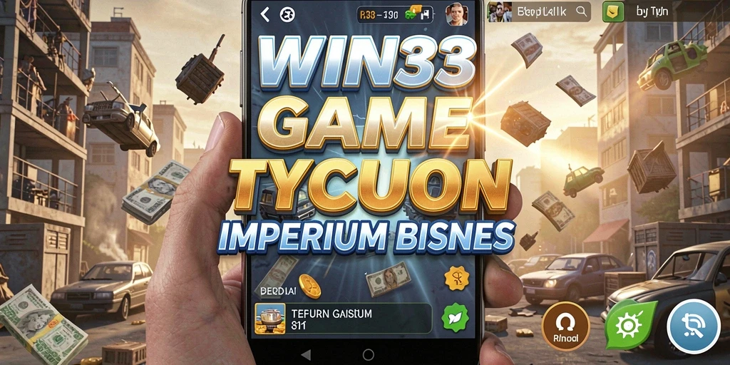 Screenshot gameplay WIN33 menampilkan aksi membangun bisnis yang seru dan strategis.