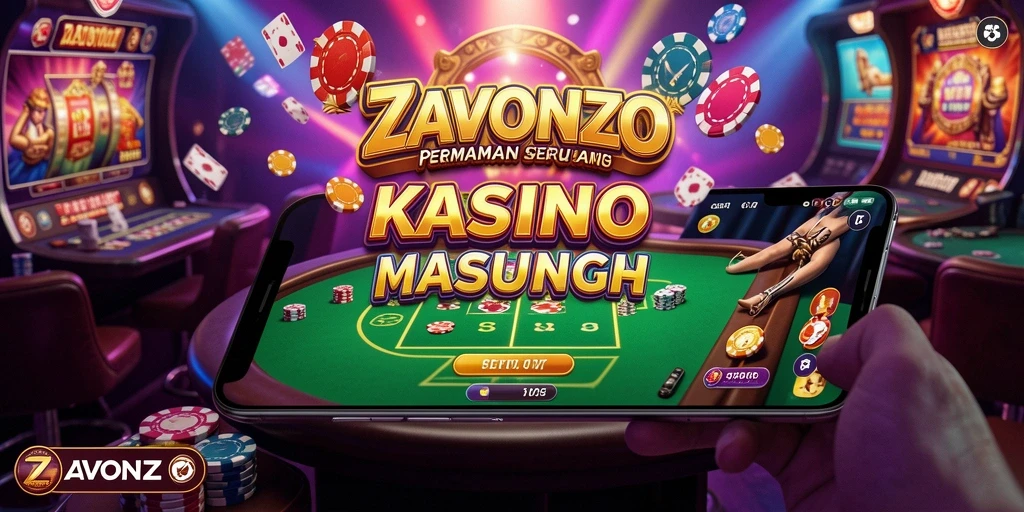 Tampilan menarik dari gameplay Kasino di ZAVONZO.
